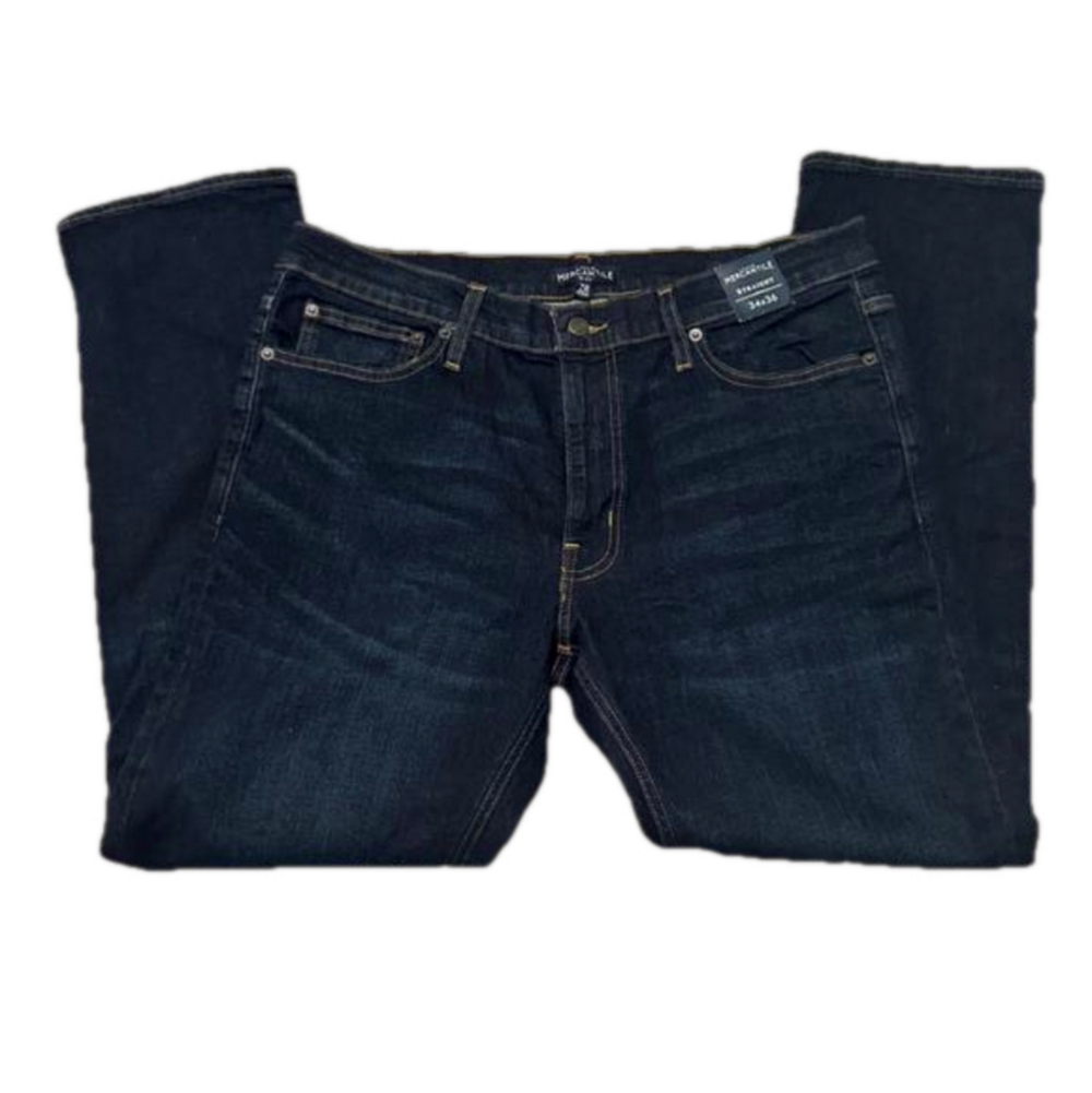 Men's J.Crew Mercantile Jeans, Straight, 34x36, Blue